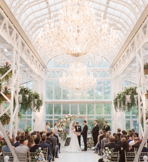 the conservatory wedding ceremony at the madison hotel nj